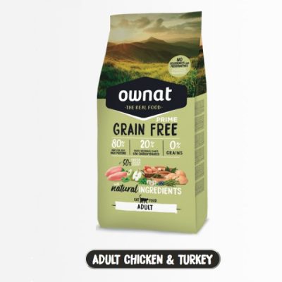 ownat grain free pollo y pavo